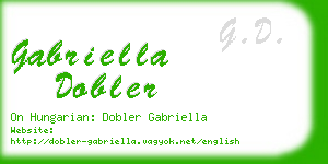 gabriella dobler business card